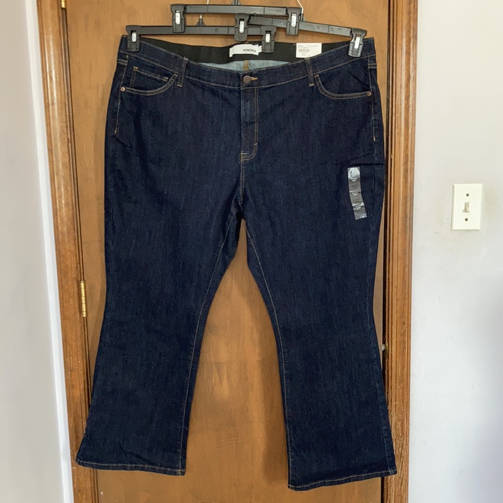 Sonoma bootcut jean no gap waistband shape retention 28W - Picture 9 of 17